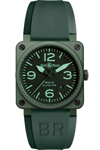 Bell & Ross BR03 Aviation BR03-92 Military Ceramic Replica watch - Click Image to Close
